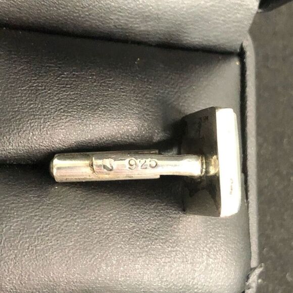 vintage sterling silver trojan greek soldier hematite trojan cuff links intaglio - Picture 9 of 10